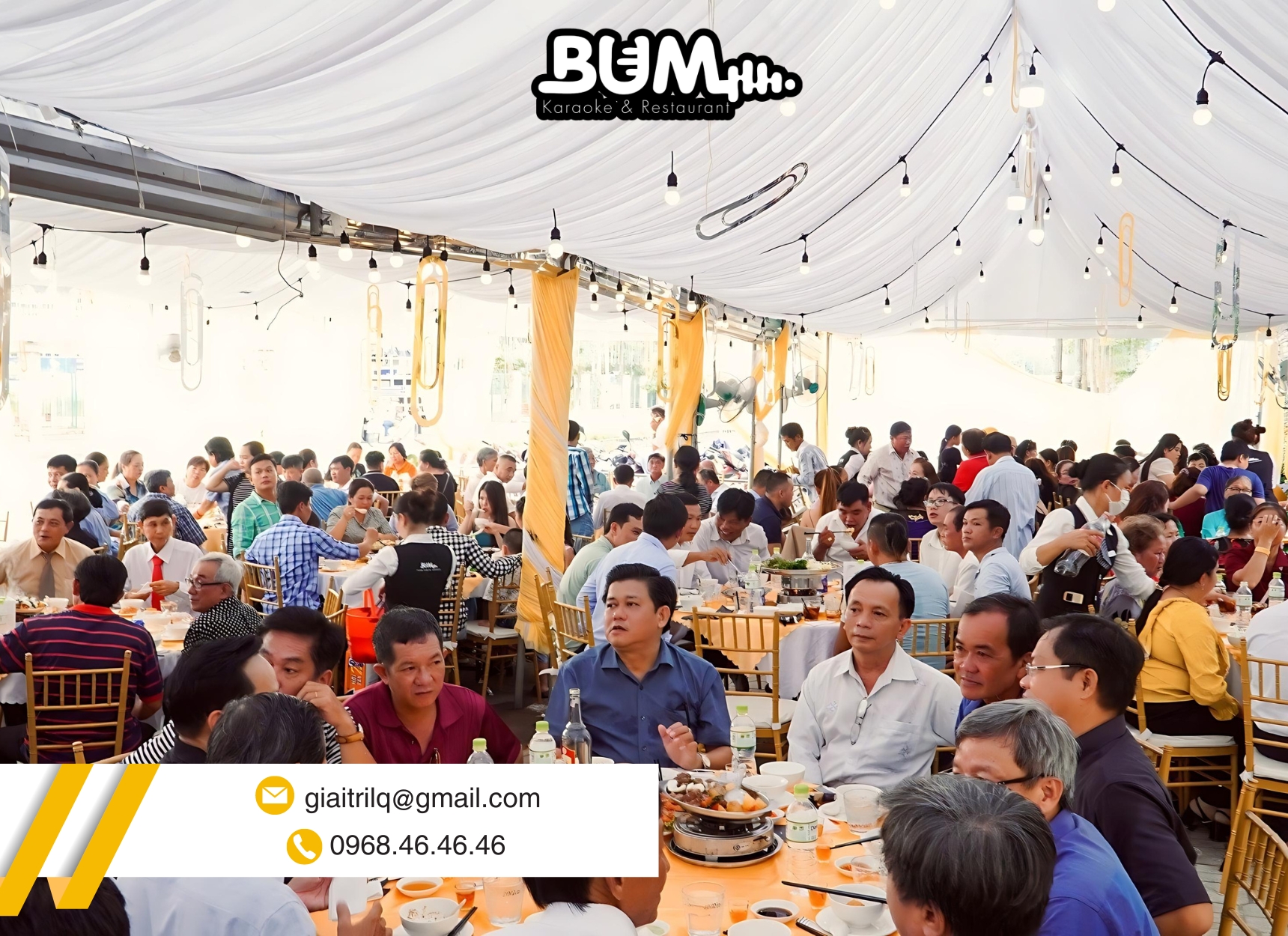 Chuẩn bị đầy đủ các dụng cục cần thiết cho buổi tiệc